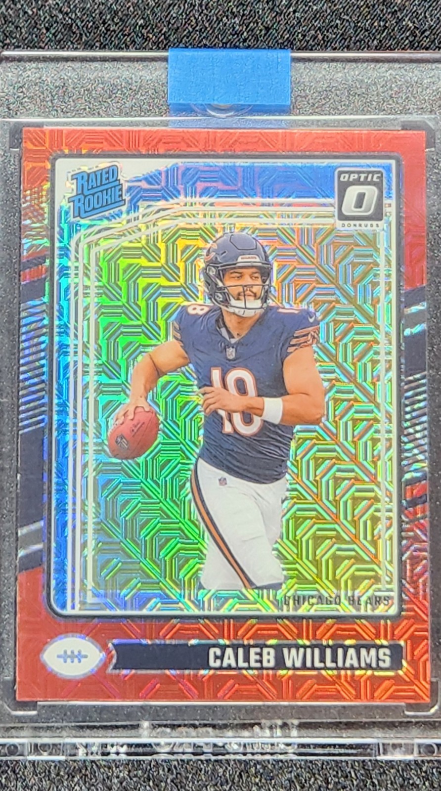 2024 Panini Donruss Optic - Rated Rookie Caleb Williams #201 Red Mojo Prizm (RC)