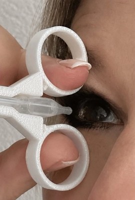 Augentropfenhilfe, Augentropfen Hilfe,(Einzelpipetten), MADE IN GERMANY, Eyedrop