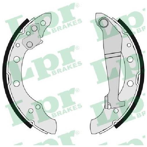 Bremsbackensatz Hinten FüR Audi B2 81 855 2.0 2.1 2.2 80 Bis 88 LPR KK Original-image