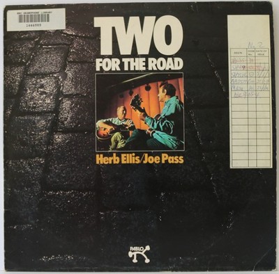 HERB ELLIS / JOE PASS ''TWO FOR THE ROAD'' BBC GRAMOPHONE LIBRARY LP RECORD -PABLO