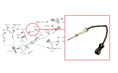 JPL N4431 Abgastemperatursensor Für Nissan Navara Pickup NP300 D23 2.3D