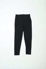 Adidas Women's Black Polyester Athletic Skinny Recycled Material Trousers Size L