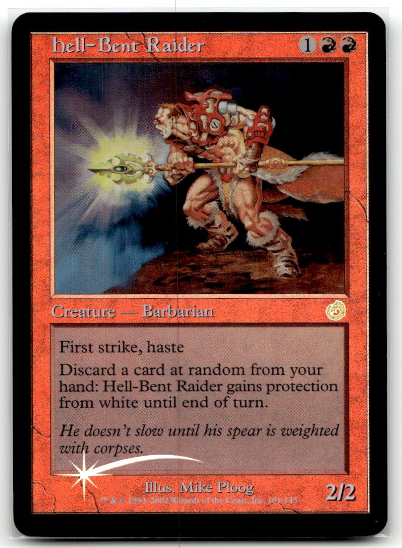 Hell-Bent Raider #101 (Foil) (HP) Torment TOR Magic MTG