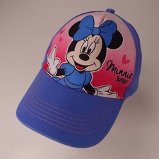 Minnie Mouse Disney Blue Adjustable Baseball Cap Girls Hat