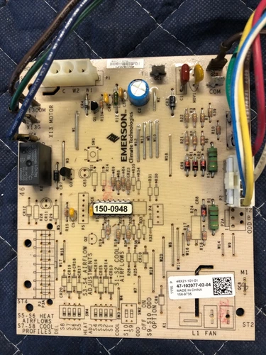 Emerson 48X21-101-01 Air Handler Control Board used Rheem, Ruud , HVAC