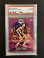 2023 Mosaic Toumani Camara Purple Fast Break 24/50 PSA 10 Portland Trail Blazers