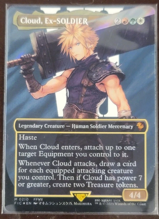 Cloud Ex-Soldier [EN] Surge Foil Mtg Magic The Gathering Final Fantasy Commander - Bild 2 von 3