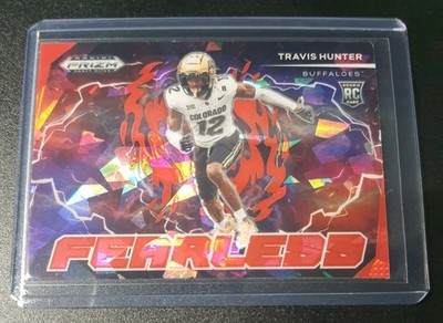 Travis Hunter - Prizm Draft Picks 2025 - Jaguars - Fearless - Red Ice - RC