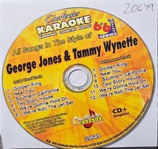 20649 GEORGE JONES TAMMY WYNETTE   CHARTBUSTER KARAOKE CDG LOT LONG DRIVE