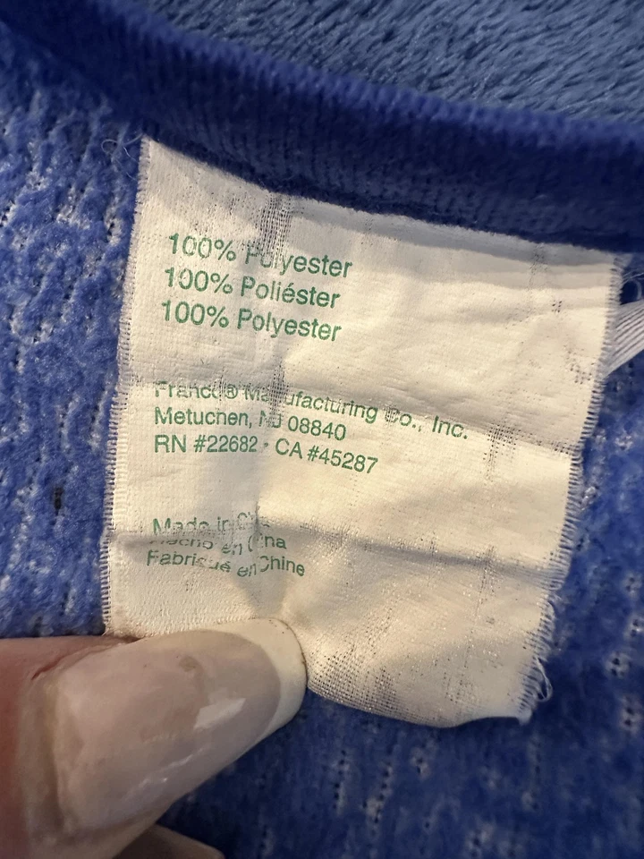 Nintendo Super Mario Bros Blanket Throw Blue Mario Luigi Stars Plush Fleece - Image 4 of 4