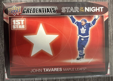 2021-22 Upper Deck Credentials John Tavares #1S-7 1st Star Of The Night