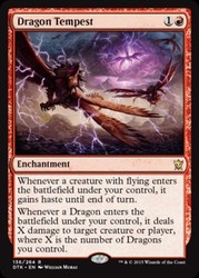 Dragon Tempest 136/264 Dragons of Tarkir Rare Enchantment MTG