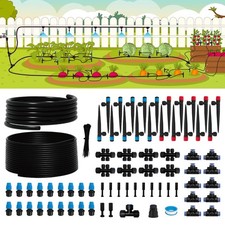 240FT Drip Irrigation System Kit, Quick-Connect Garden Watering System