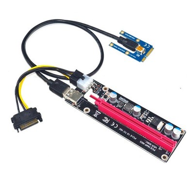 Mini PCIe to PCI express 16X Riser For Laptop External Card EXP GDC BTC Miner D