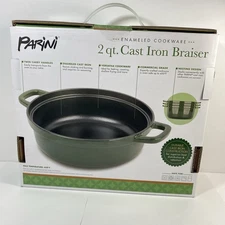 Parini 2 Qt Cast Iron Braiser New In Box