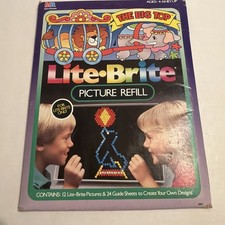 1988 Lite Brite Big Top Picture Refill Sheets Vintage Circus Animals