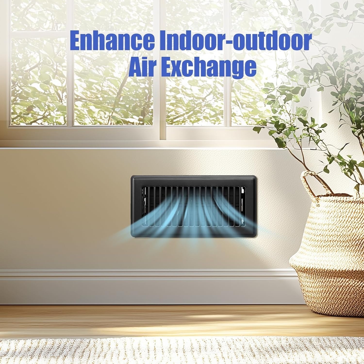 (6) 4X10, Floor Vent Register Covers for Home Floor, Sidewall, Heavy Duty Steel