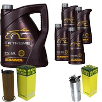 Mann Inspektionspaket 9L Mannol Extreme 5W-40 FüR Audi A6 Avant 2.7 TDI Quattro