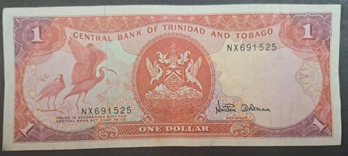 (1997-2002) Trinidad e Tobago 1 dollaro P36d, NX691525, sig Dookeran.  - Foto 1 di 2