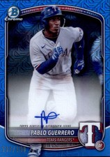 2025 Bowman #BMA-PG Pablo Guerrero Prospect Auto Mojo Blue Refractor #/150