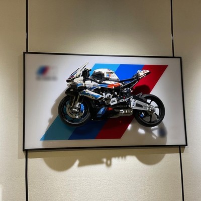 LEGO BMW M 1000RR 42130 Display Frame Wall Storage TECHNIC FREE FAST SHIP
