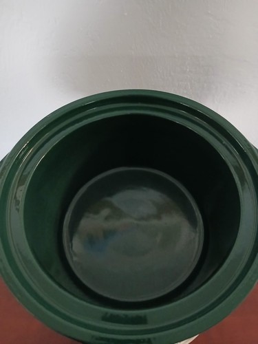 RIVAL CROCK POT 5 QT MODEL GRAPES GREEN STONEWARE w/ LID - Picture 3 of 3