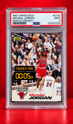 1997 Upper Deck Michael Jordan Nestle Crunch Time HOF PSA 9 MINT Bulls GOAT