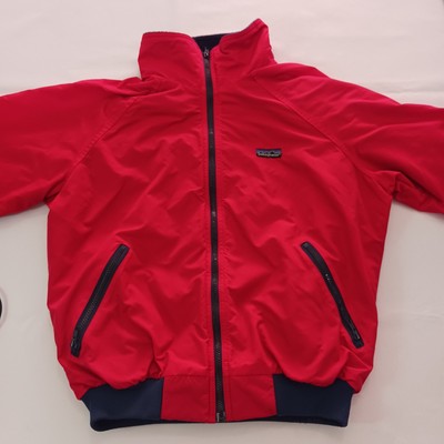Vintage 80s Patagonia Fleece Lined Mens Red Shelled Synchilla