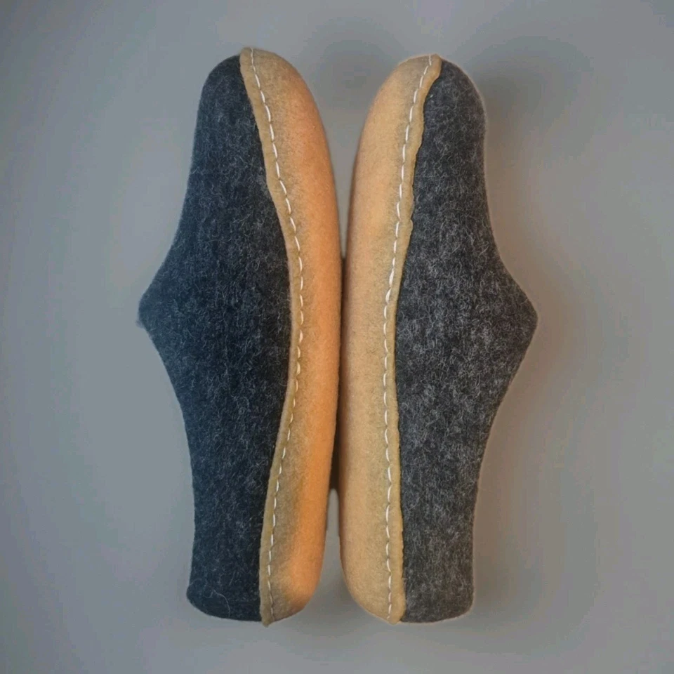 ZAPATILLAS CLÁSICAS WOOLFIT/NEGRAS/SUELA DE GOMA NATURAL/EU 37/US CON 6/USADAS Foto 3 de 4