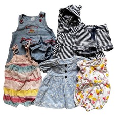 Bundle baby clothes dresses rompers one pieces footsies size 0-3 months