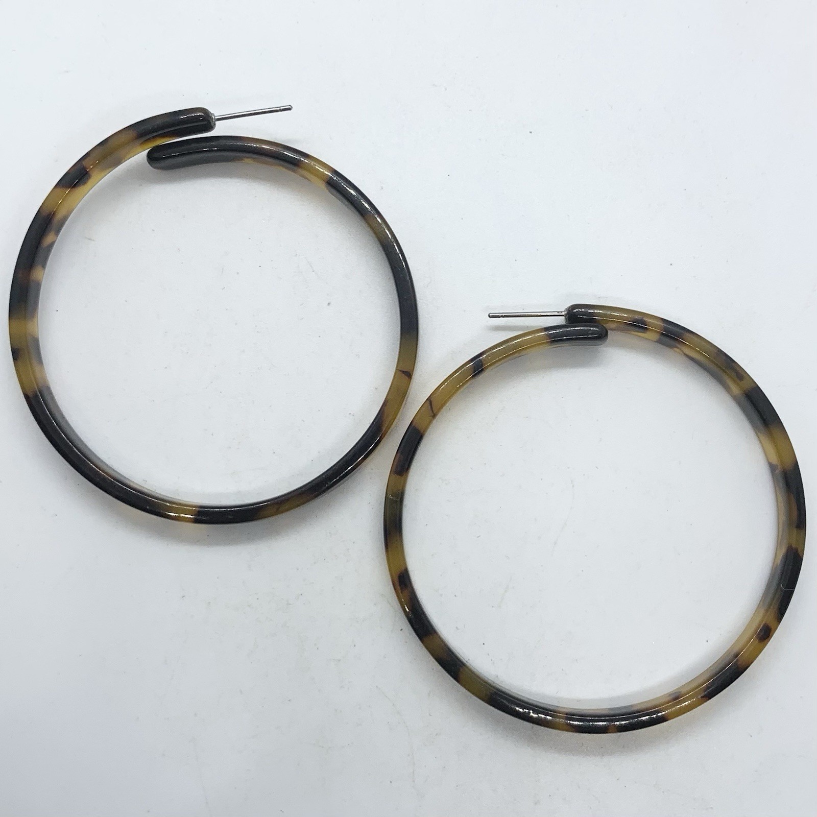 VTG TORTOISE SHELL ACRYLIC STATEMENT ROUND BIG DR… - image 6