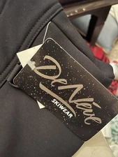 Deneve Ski Pants Women’s 14L Black Stirrups NWT