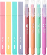 - Aesthetic Highlighters and Gel Highlighters, 8 Pack, Assorted Color Bible High
