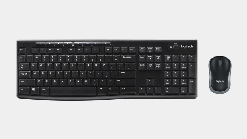 Logitech MK270 Wireless Keyboard And Mouse Combo - US Black 920-008813 - Image 2 of 4