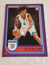 2022 Panini Hoops Jaylin Williams #269 PURPLE (RC) - OKC Thunder - Arkansas - FS