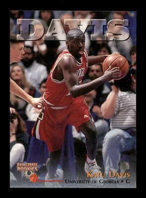  65 Katu Davis  Georgia Uni 1996 Score  Board Basketball Sports Trading Card 