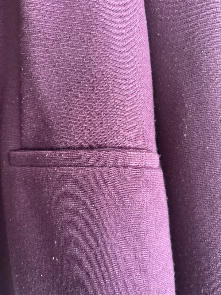 Blazer Covinton Mujer Púrpura Blanco Paquetes Manga Larga Botón Delantero .M Pequeño Foto 4 de 4