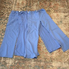 3 Pair of Dickies Womens Stretch Waist Drawstring Scrubs Pants Size Small