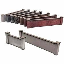 S.M.S. KX107C 5ft Modular Wall Brown Brick - OO/HO Gauge