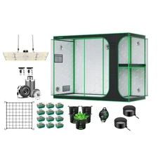 VIVOSUN 9x4FT Complete Grow Tent Kit,400W LED Grow Light,8" 740CFM Inline Fan