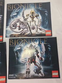 Lego Bionicle Instruction Manuals Lot of 11 8595 8596 8594 8593 8606 8615 8531