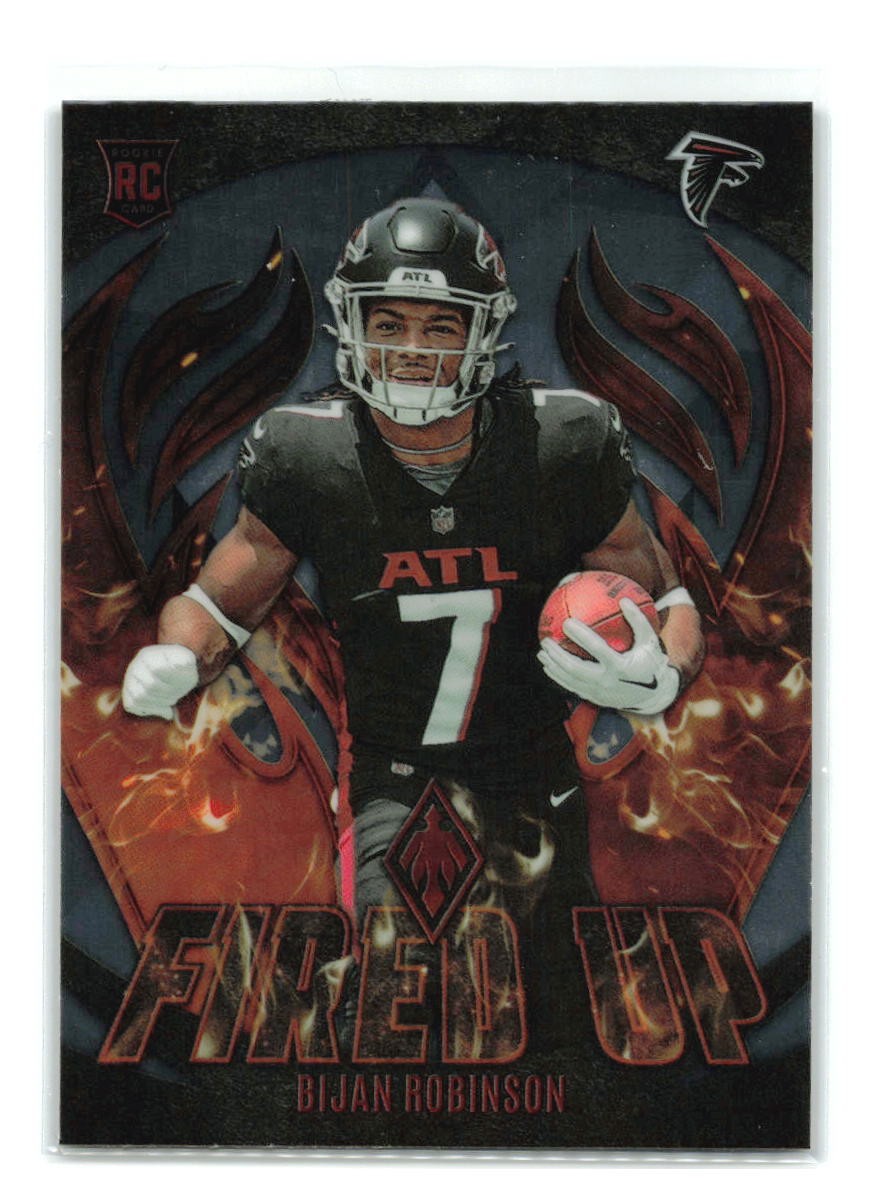 Bijan Robinson - 2023 Panini Phoenix #FU-8 Fired Up - Atlanta Falcons