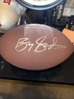 Barry Sanders Autographed Football Detroit Lions with Schwartz Sticker