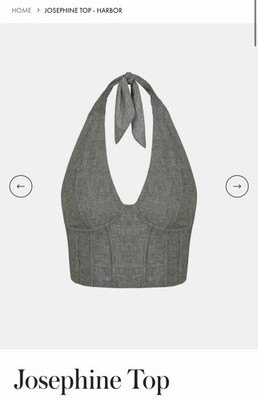 Vix Linen Halter Top $258 New With Tags Small