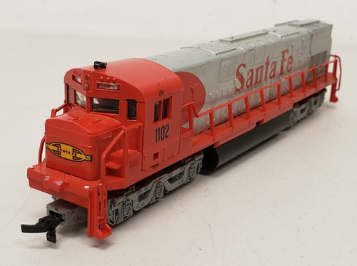 Locomotora Mehano ALCO HO Escala Santa Fe 1102 Roja Plata Modelo Tren Probado | Zustand: Used