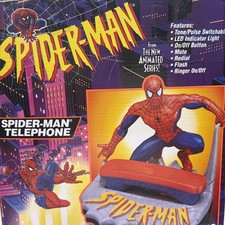 Vintage 1994 Marvel The Amazing SpiderMan Telephone New Never used Model SST-200