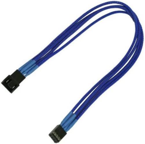 Nanoxia PWM Verlängerung, 30 cm, Single, blau