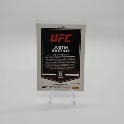 その他 2022 Donruss Optic UFC JUSTIN GAETHJE 2022 Panini Donruss Optic UFC - Blue Velocity Prizm #98