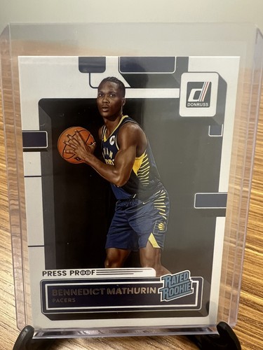 Bennedict Mathurin 2022-23 Donruss Press Proof Rated Rookie #206 Indiana Pacers - Bild 1 von 2