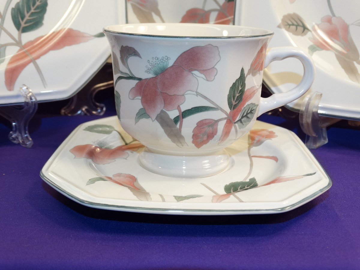 5 PC PLACE SETTING MIKASA CONTINENTAL SILK FLOWERS DINNERWARE